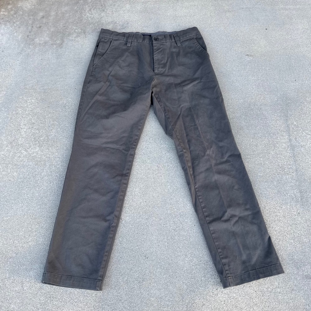Dockers Men Smart 360 Flex Straight Fit Chino Pants Gray 32x30
